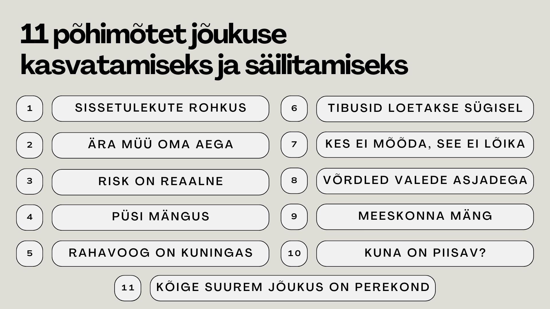 ITK25 – Minu põhimõtted jõukuse säilitamiseks ja kasvatamiseks (2)